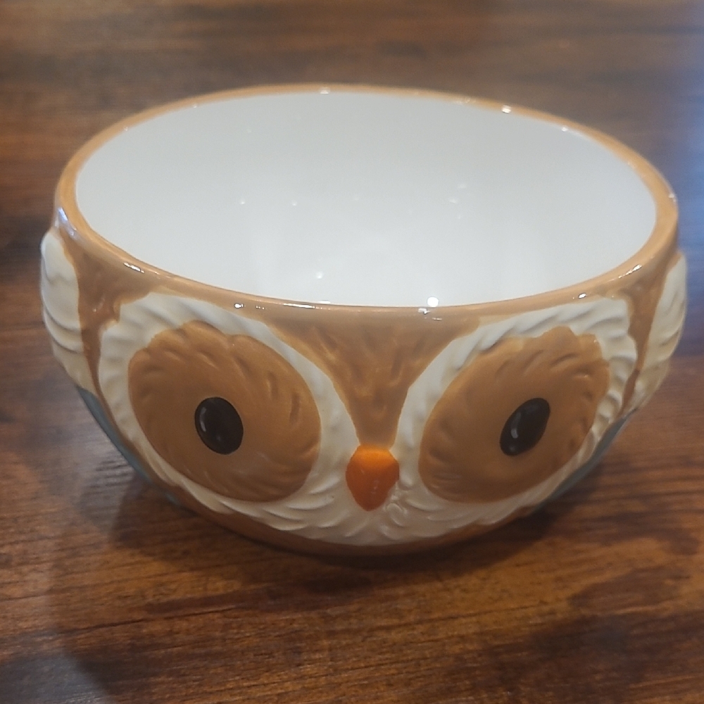 EARTHENWARE Owl Bowl